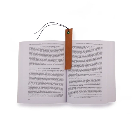 Buchzeichen aus Leder