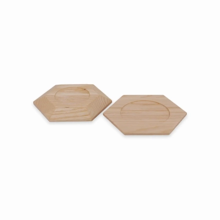 Kerzenuntersetzer HEXA 80 mm