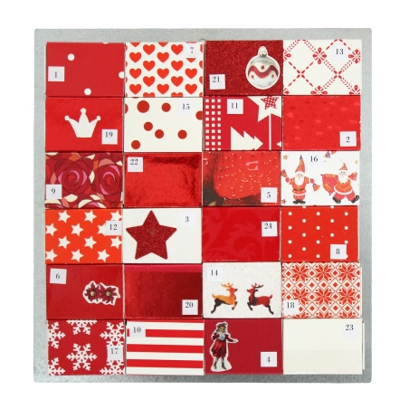 Adventskalender aus Zündholzboxen
