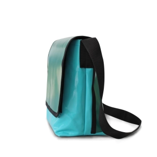 Schultertasche aus Blache zweifarbig