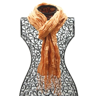Seidenschal Nr. 8, Gelborange