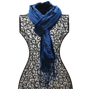 Seidenschal Nr. 8, Blau