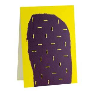 Faltkarte A6 «GELB-PURPUR»