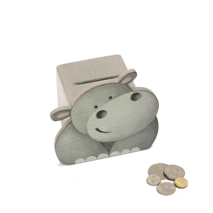 Tirelire en forme de tête d'animal "Hippo"