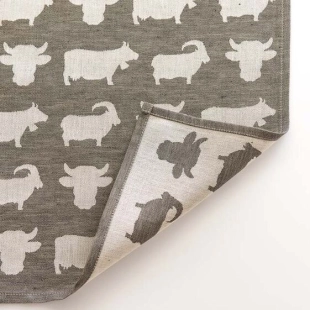 Torchons en lin mélangé bio