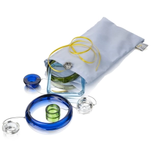 Reglass Windspiel klein, transparent