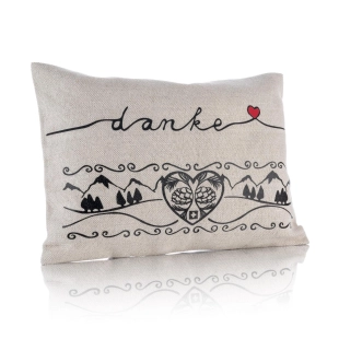Arvenkissen Heimat "Danke"