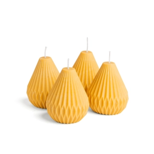 Diamantkerzen aus Bienenwachs