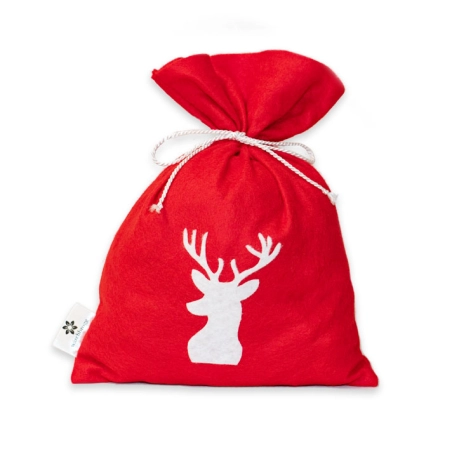 Sac de Saint-Nicolas "Cerf" rouge